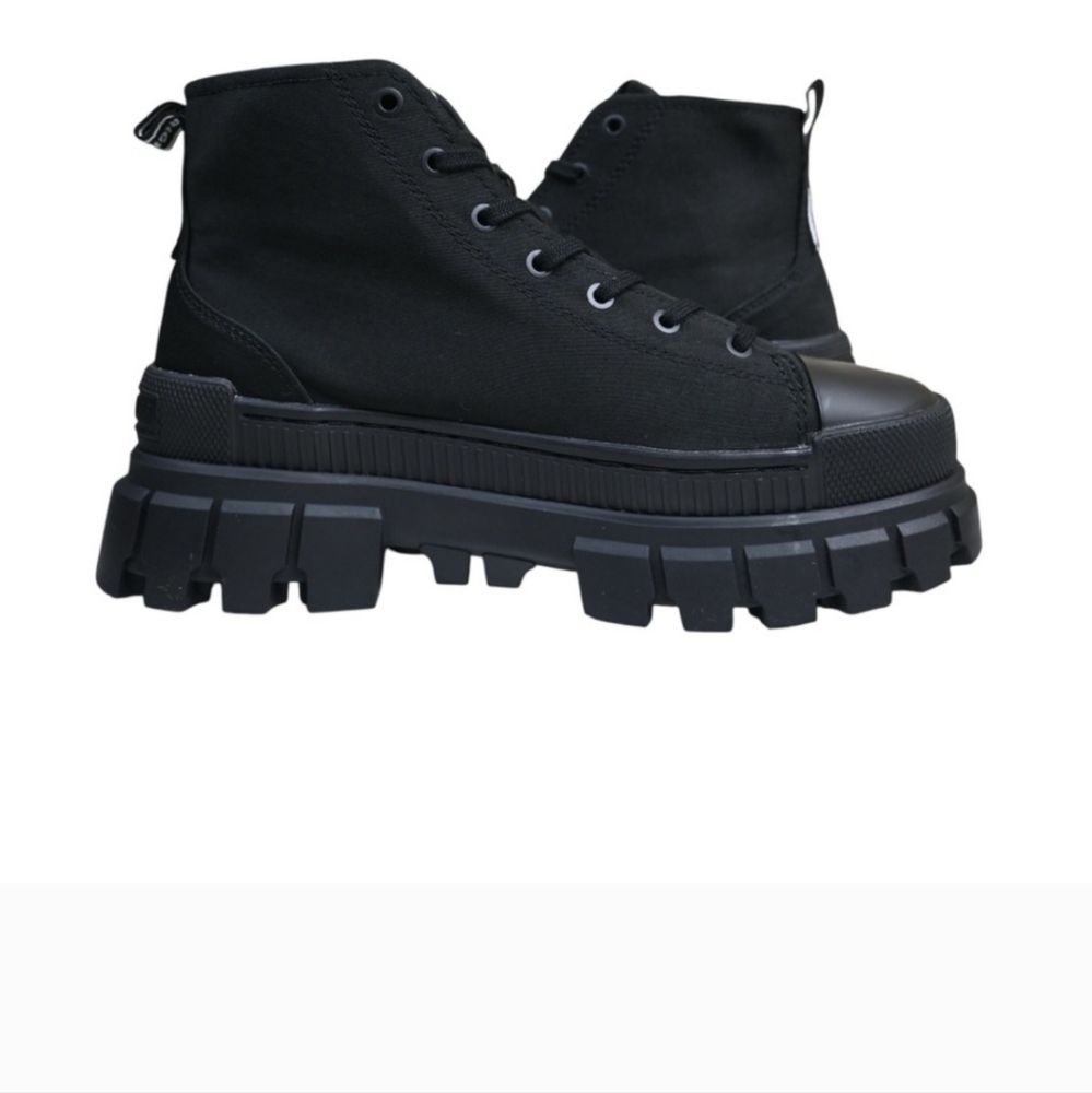 Palladium Women's Size 8.7 Black High-Top Chunky Sneakers, New - Picture 6 of 10